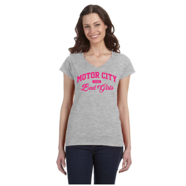 Motor City Bad Girls Sport Gray T-Shirt